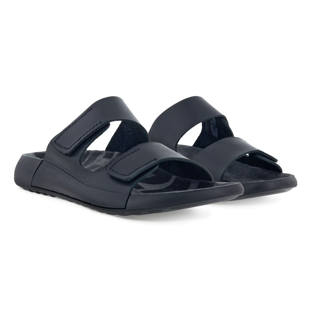 ECCO Womens Sandals Black - 2Nd Cozmo Flat - TRZ-192803